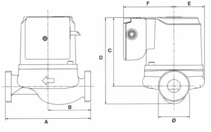 Obehové čerpadlo GRS 25-40 (130 mm)