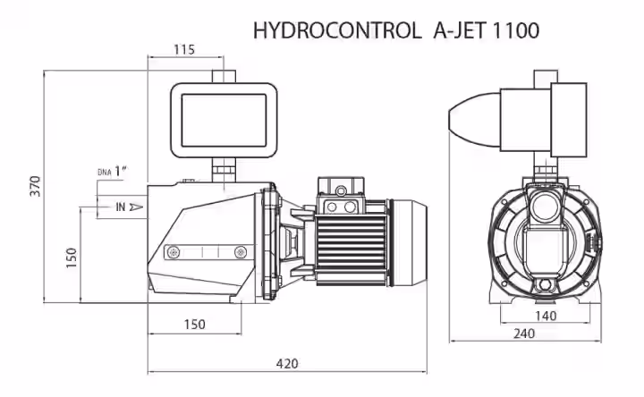 Domáca vodáreň HYDROCONTROL A-JET 1500 Bss