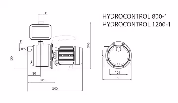 Domáca vodáreň HYDROCONTROL JET 1200