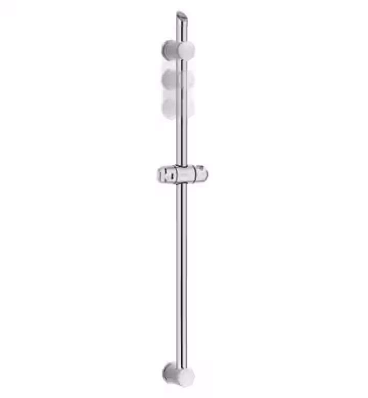 Sprchová tyč plastová, dĺžka 76 cm, s posuvným vrchným úchytom NO-DRILL