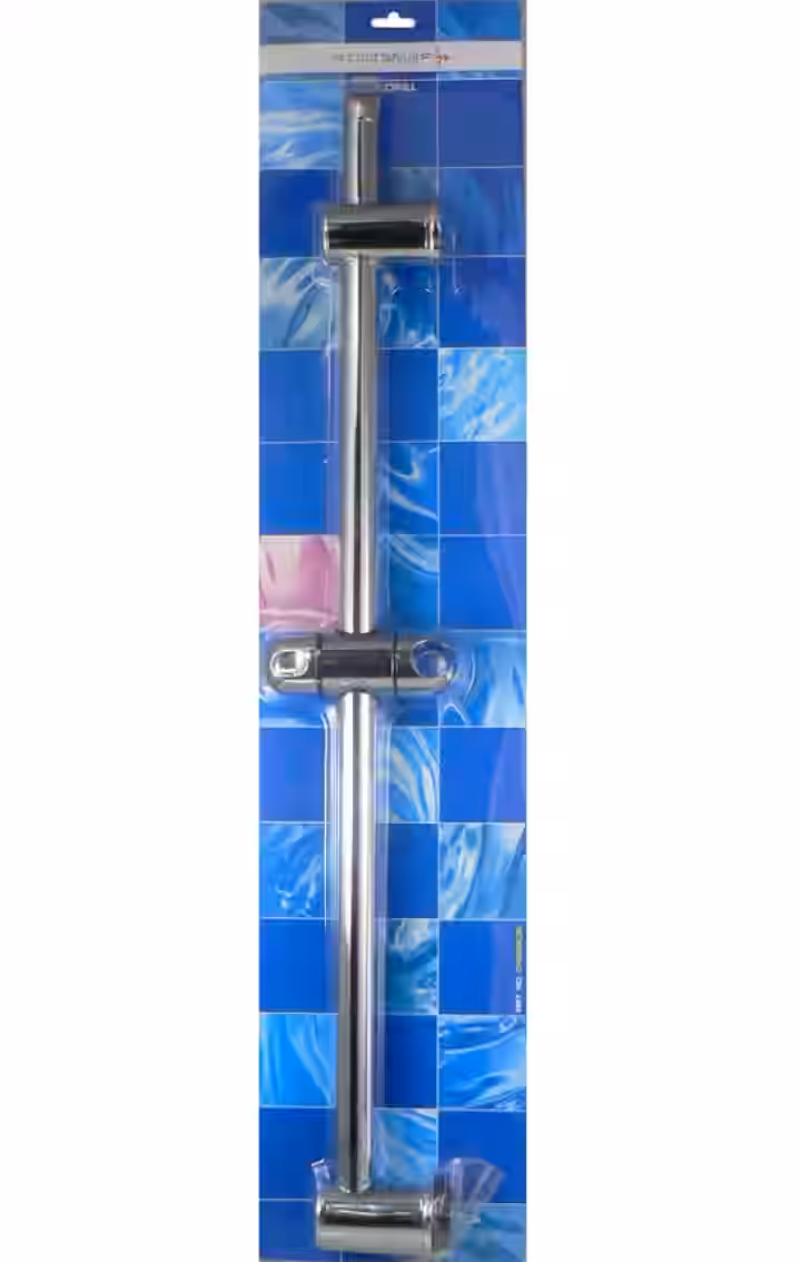 Sprchová tyč plastová, dĺžka 76 cm, s posuvným vrchným úchytom NO-DRILL