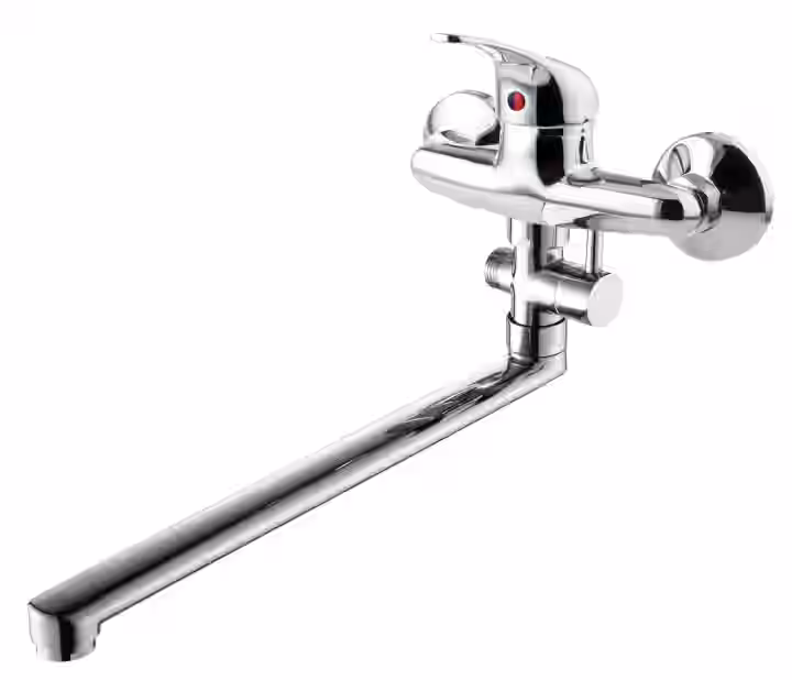 Batéria vaňová do bytového jadra, s keramickým prepínačom, rovné ramienko 30 cm, rozstup 150mm, FORUM, chróm