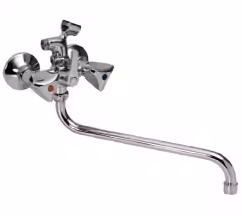 Batéria vaňová stenová do bytového jadra s trubkovým 30cm výtokovým ramenom, bez príslušenstva, MADISON