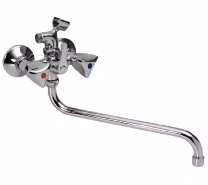 Batéria vaňová stenová do bytového jadra s trubkovým 30cm výtokovým ramenom, bez príslušenstva, MADISON