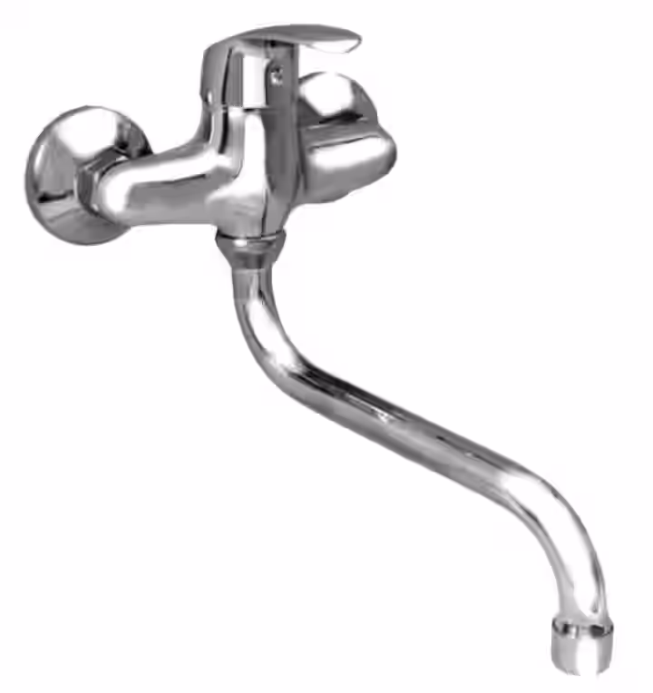Batéria drezová stenová s trubkovým 20cm "S" výtokovým ramenom, rozstup 100mm, ZORA