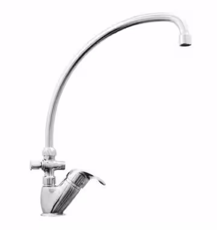 Batéria umývadlová stojanková do bytového jadra s horným trubkovým 30cm "T" výtokovým ramenom, ZORA