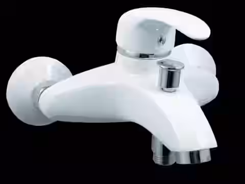 Batéria vaňová stenová bez príslušenstva, biela, PERLA