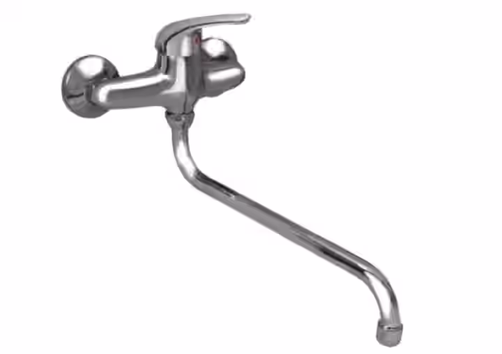 Batéria drezová stenová s trubkovým 30cm "S" výtokovým ramenom, rozstup 100mm, LUNA