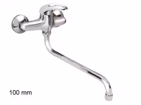 Batéria drezová stenová s trubkovým 30cm "S" výtokovým ramenom, rozstup 100mm, MOON