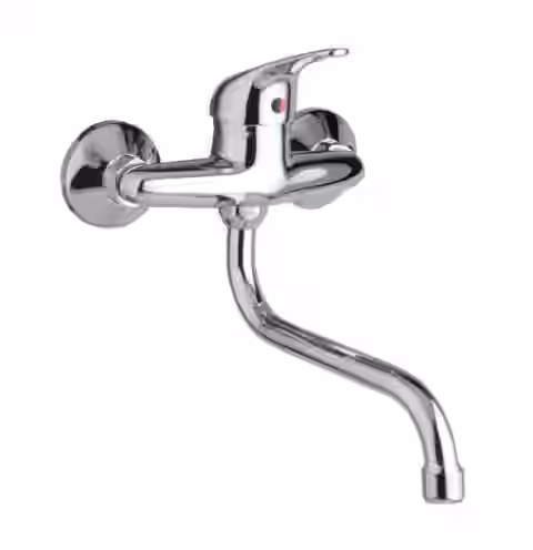 Batéria drezová stenová s trubkovým 20cm "S" výtokovým ramenom, FORUM