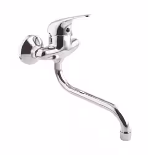 Batéria drezová stenová s trubkovým 20cm "S" výtokovým ramenom, rozstup 100mm, FORUM