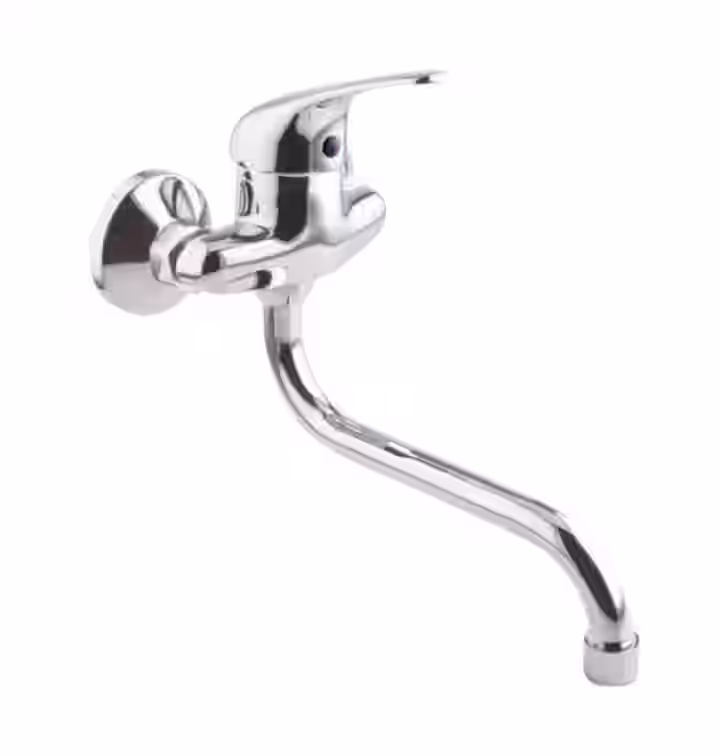Batéria drezová stenová s trubkovým 20cm "S" výtokovým ramenom, rozstup 100mm, FORUM