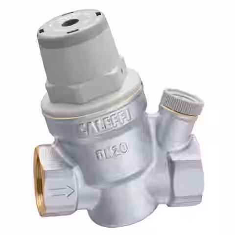 Tlakový redukčný ventil 1", PN 16bar, pracovný rozsah 1-5,5 bar, T max.+80 °C, s pripojením 1/4" F na manometer