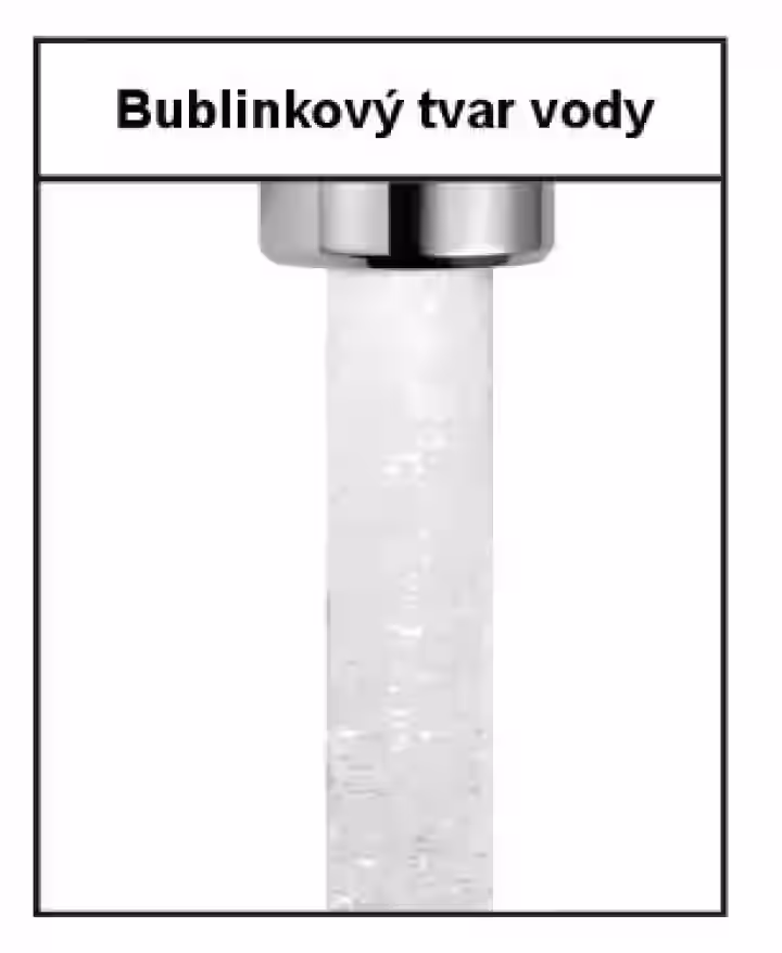 Perlátor úsporný Terla, bublinkový prúd, konštantný prietok 4 l/min, vonkajší závit M24x1
