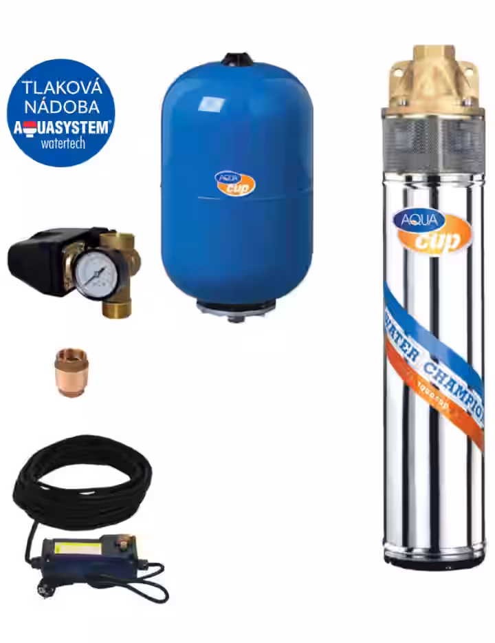 Domáca vodáreň s ponorným čerpadlom SUB CONTROL 24 – 3" SIGI 40/55 M