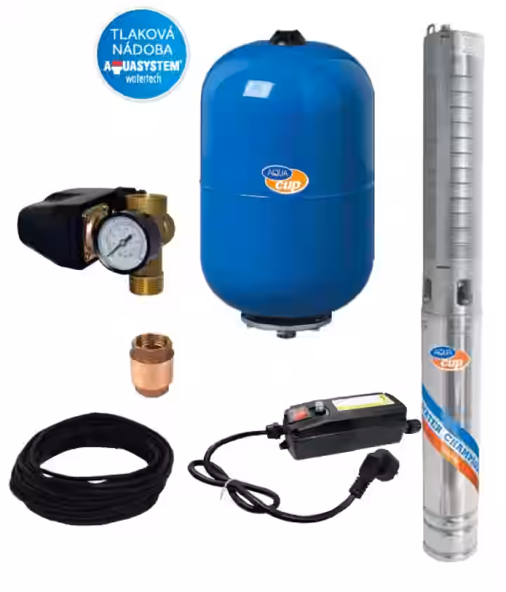 Domáca vodáreň s ponorným čerpadlom SUB CONTROL 24 – 4“ ELECTRA INOX 70/92 M