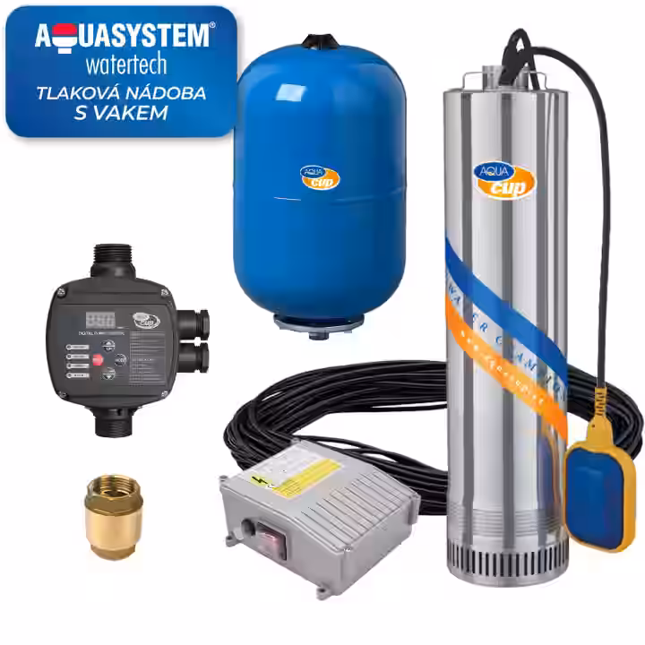 Domáca vodáreň s ponorným čerpadlom SUB CONTROL AUTOMAT – 5" AQ-TEC